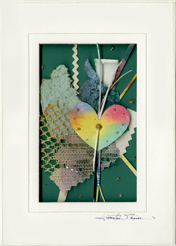 Mixed Media Heart Collage - by Kathy Morton Stanion