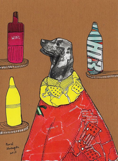 Drinking dog #3 by Pavel Kuragin