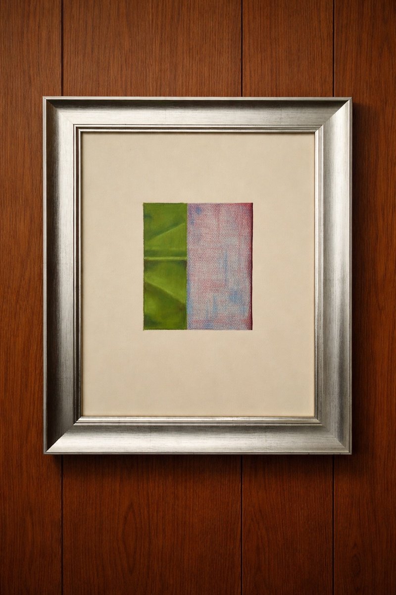 Geometric Pastel Drawing , Satin Flag One By Kristine Facchetti, 14 X 17, Artwork For Sale On Artfinder
