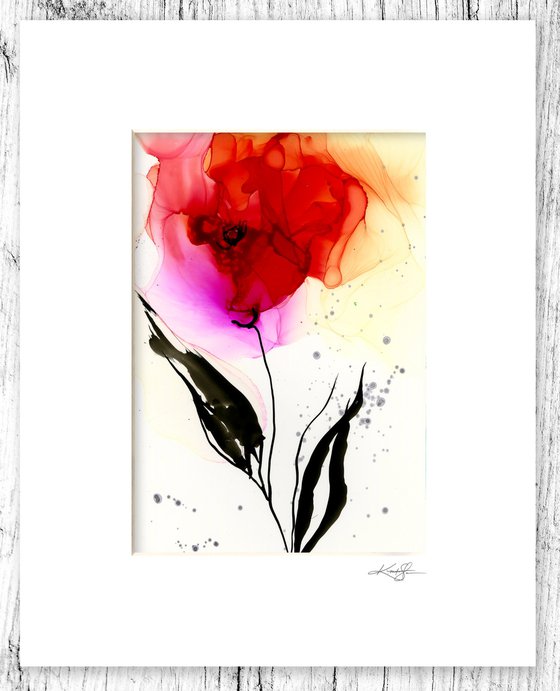 Flower Zen 18 - Floral Abstract Painting by Kathy Morton Stanion