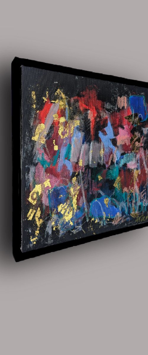 Gold abstract N8 by Alena Kuschnereit