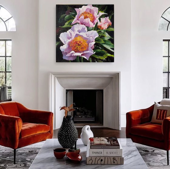 Pink peonies