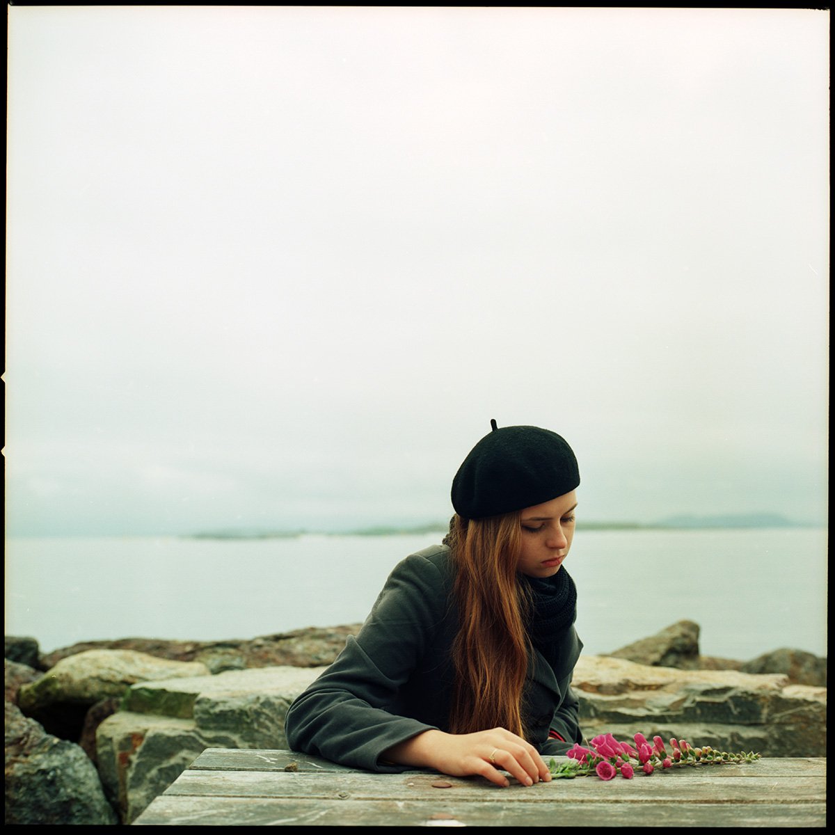 Portrait Photograph By Jack Gasiorowski, 20 X 20, Flower, Original Artwork