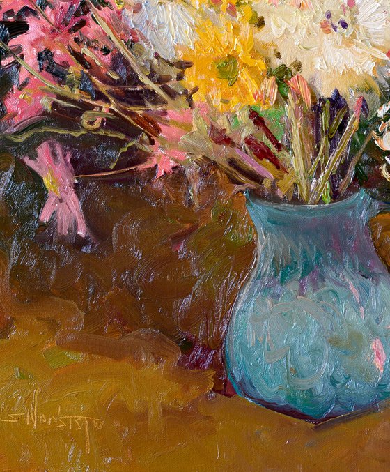 Chrysanthemums in a Vase