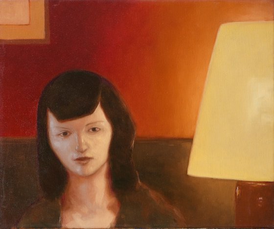 woman in a warm room