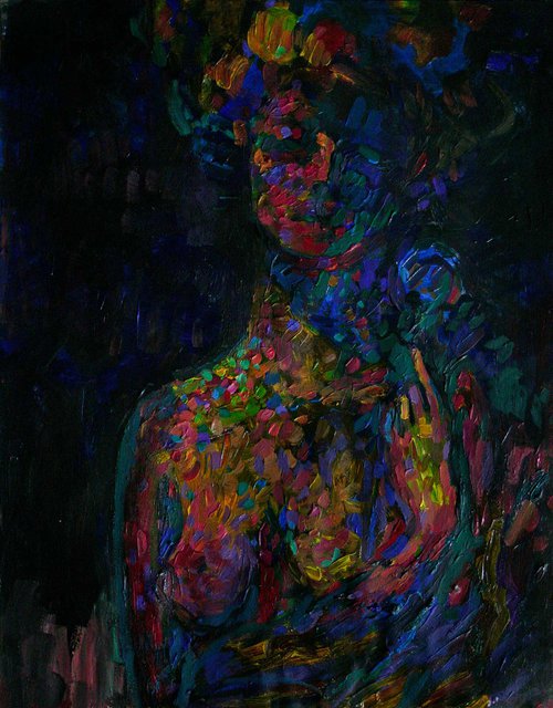 Lady With Rose by Maxim Bondarenko