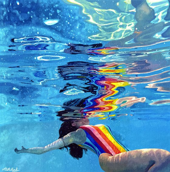 Submerge I - swimming painting