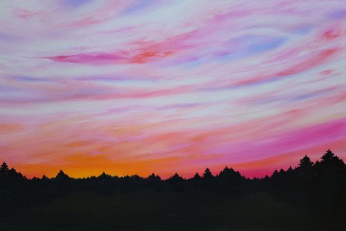 Pine Sunset by Faith Patterson