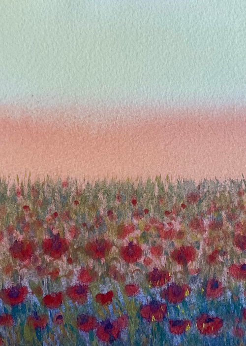 In the poppies by Samantha Adams