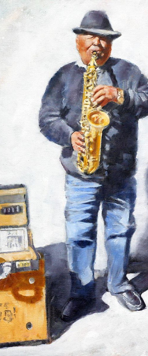 Sax Player by Brian Halton