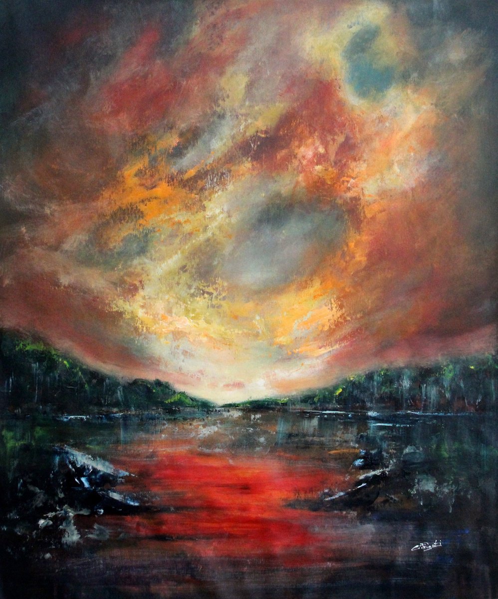 Smooth Flow#1 By Cecilia Frigati, 33 X 39, Artwork For Sale On Artfinder
