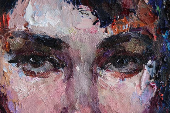 Her Gaze – Abstract Portrait