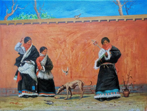 OIL PAINTING - Ethnic minorities in China