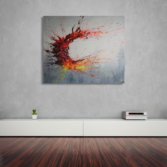 Twisting Fire I (Spirits Of Skies 120120) (120 x 100 cm) XXL (48 x 40 inches)