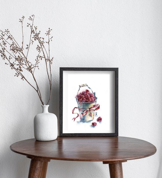 Diptych 'Raspberry'