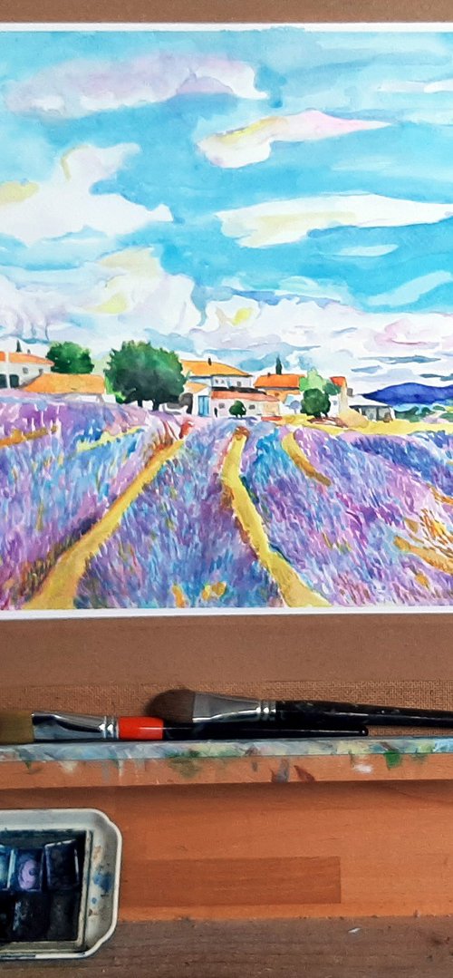 LAVENDER FIELD by Zoran Mihajlović Muza