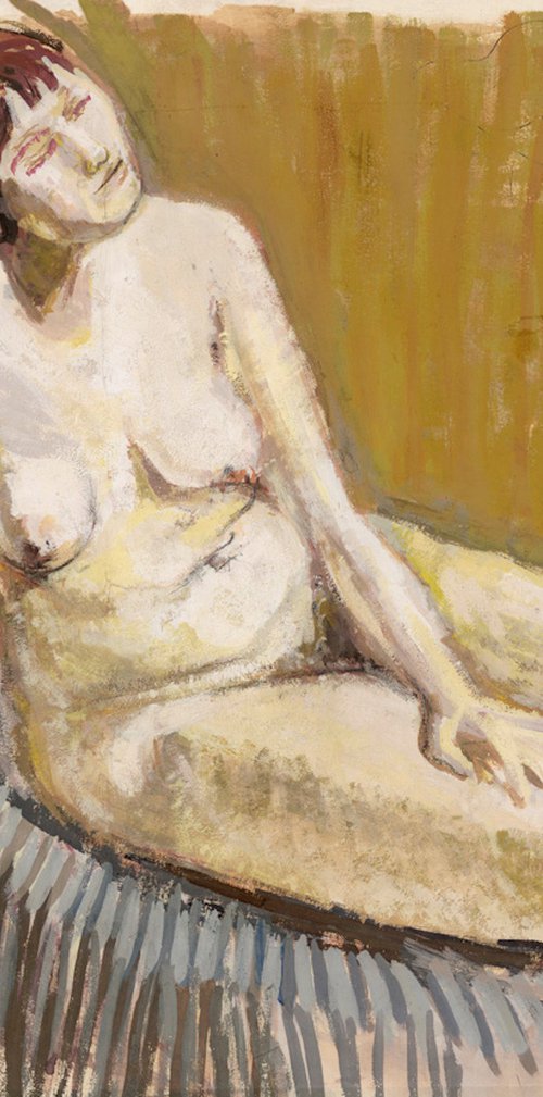 Nude girl with brown eyes by Patricia Clements