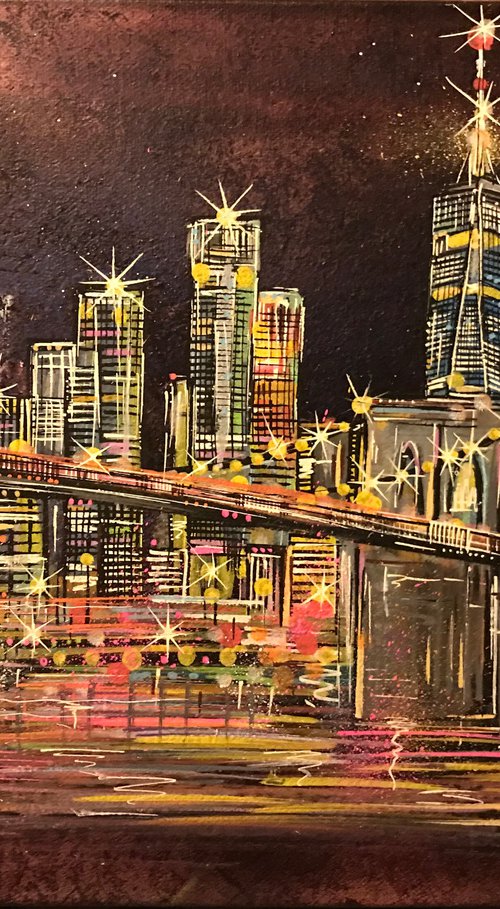 Brooklyn Bridge - Canvas by John Curtis
