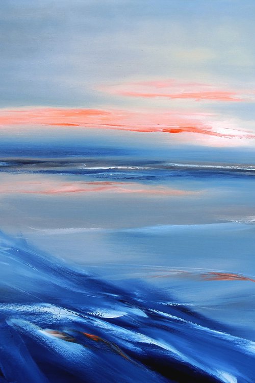 North Waves. Large painting, 30" x 48". by Veta  Barker