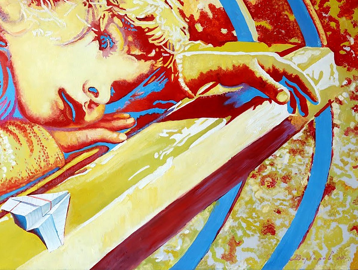 Urban And Pop Portrait Giclee Print By Anatolii Varvarov, 28 X 20, Dream - Don