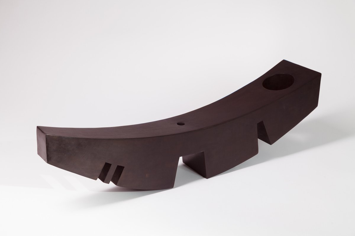 Organic Abstract Sculpture By Roberto Canduela Luengo, 28 X 8", Extrussion, Original Artwork