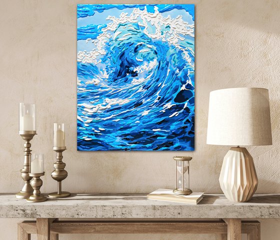 Abstract ocean wave
