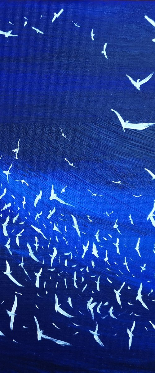 Soul Birds 4 - small, gorgeous by Mel Graham