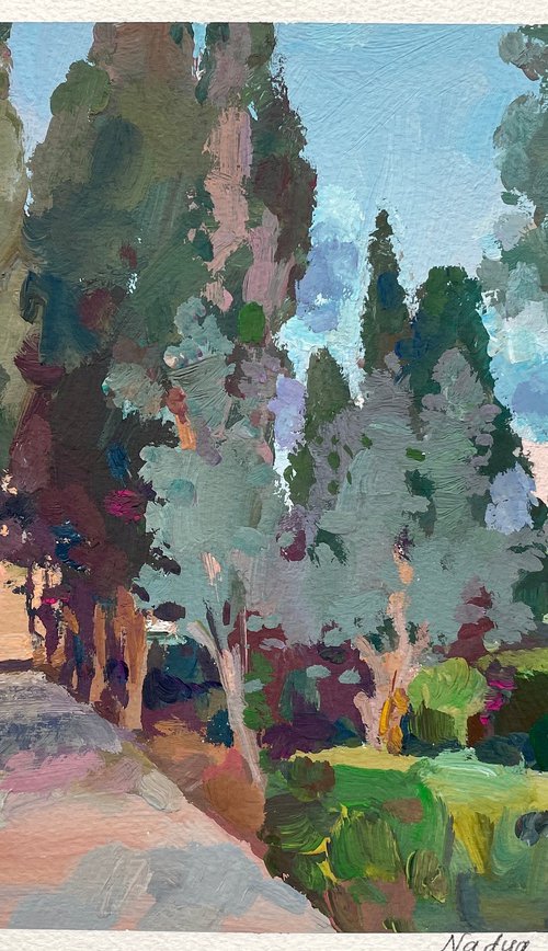 In Chopin park by Nadezda Stupina