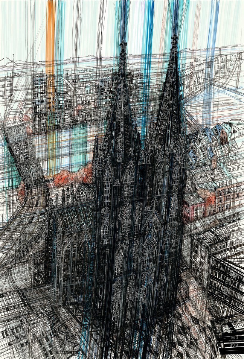 Cologne Cathedral III by Maria Susarenko