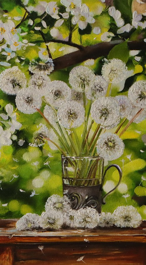Bouquet of delicate dandelions by Natalia Shaykina