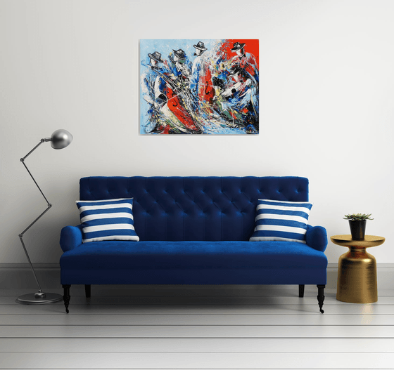 Jazz Band on Canvas