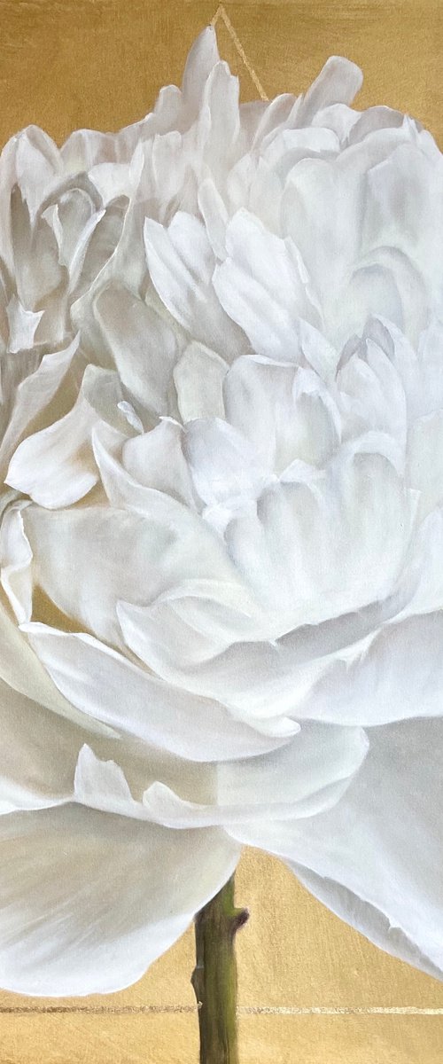 The Gold Tenderness 120/120cm by Alexandra Ozerova