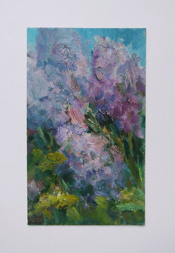 Lilac. Original oil painting. 2017