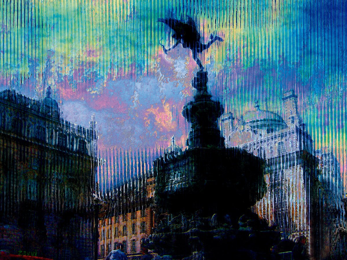 Piccadilly Circus 2/XL large original artwork by Javier Diaz