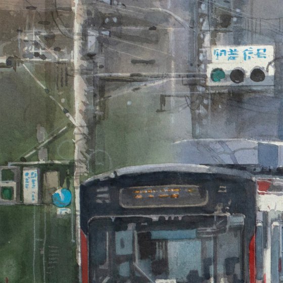 Crossing Trams in the Afternoon Light