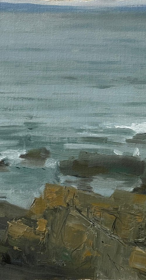 Waves at Bracelet Bay, Mumbles by Alex James Long