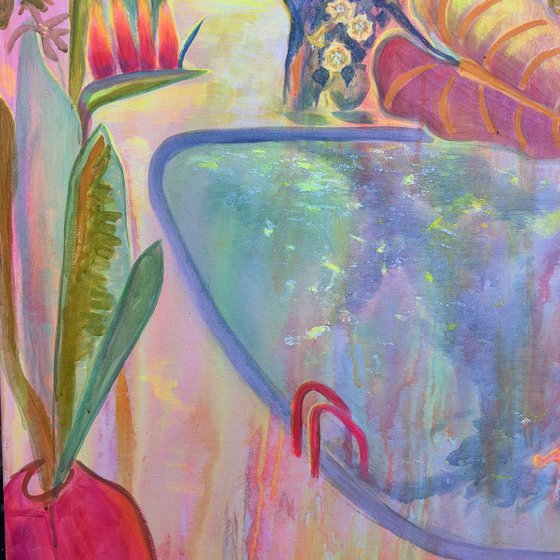 ‘Iridescent Skies = Languid Poolside’