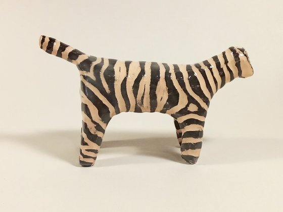 Ceramic sculpture Tiger 14х8х4 cm