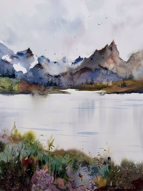 Mountain Lake #29 by Eugenia Gorbacheva
