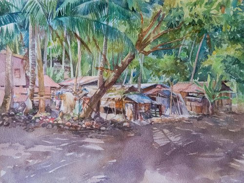 Philippine village by Inna Katsev