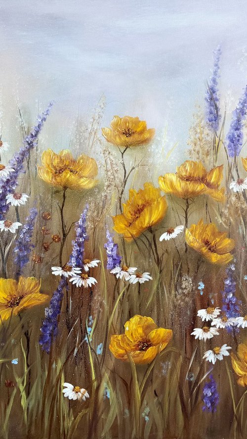 Golden Quiet - Floral Symphony colllection by Tanja Frost