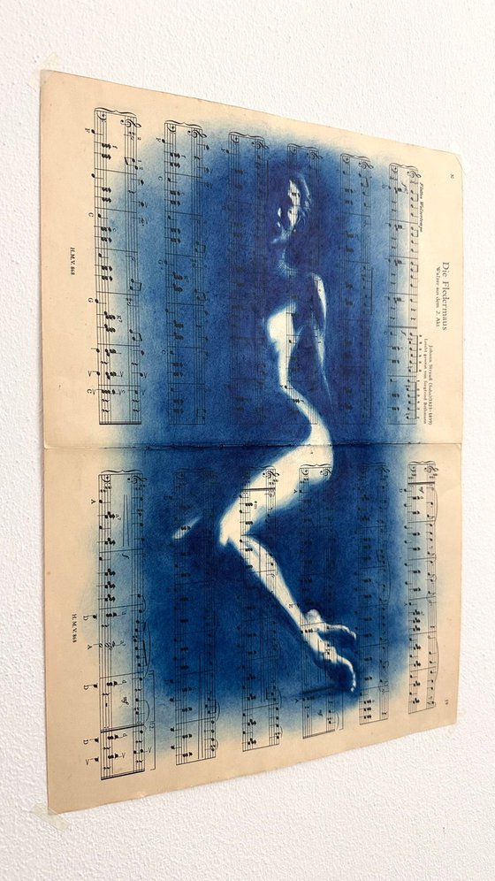 Muse №2 - Cyanotype Female Nude