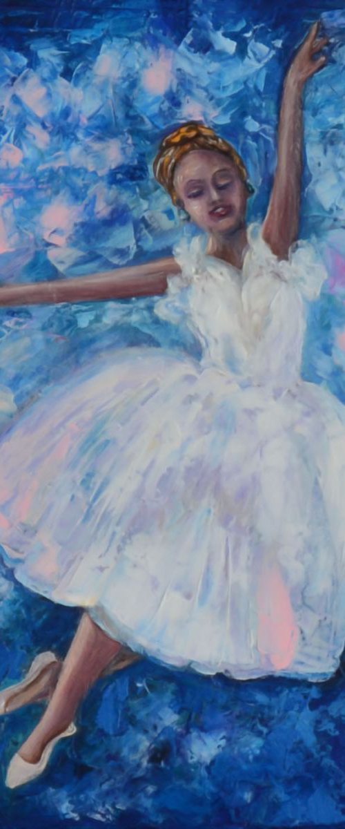 Pretty Prima Ballerina by Lena Owens at OLena Art