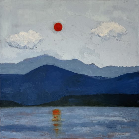 Sunset Lake Champlain