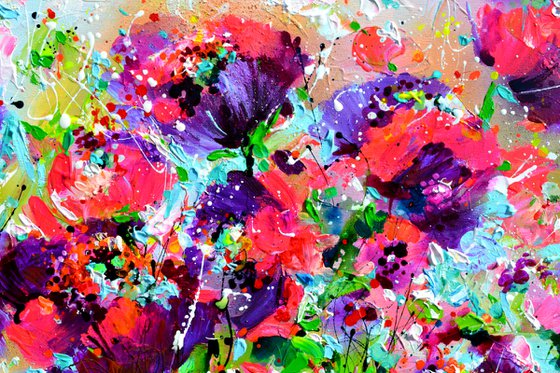Purple Poppies Field