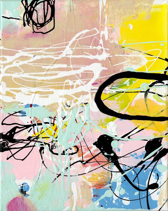 Feeling Happiness 5 - Abstract Painting by Kathy Morton Stanion