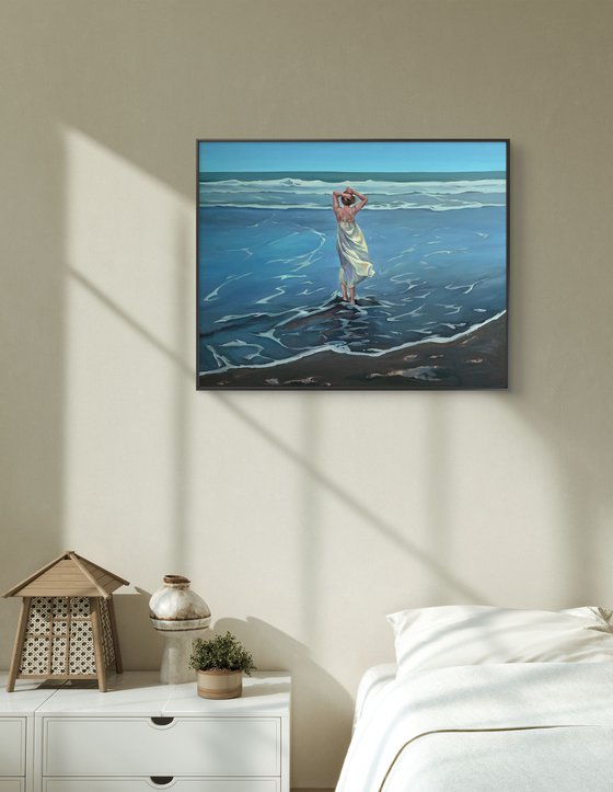 Ocean.Girl in sundress