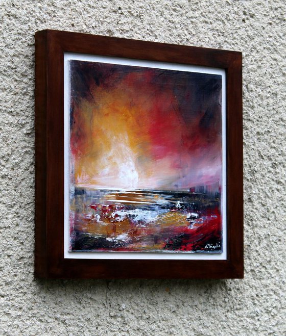 Embezzled Memories - framed abstract landscape