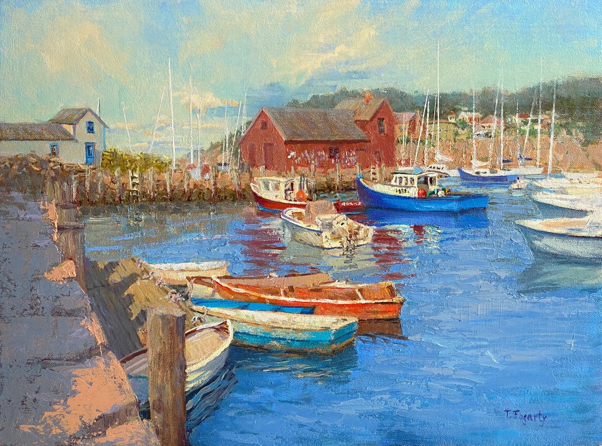 Motif #1, Bradley Wharf Boats by Tatyana Fogarty