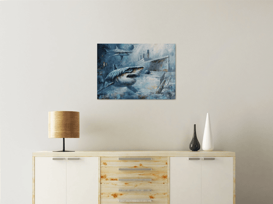 Оптимистический пейзаж 2D.